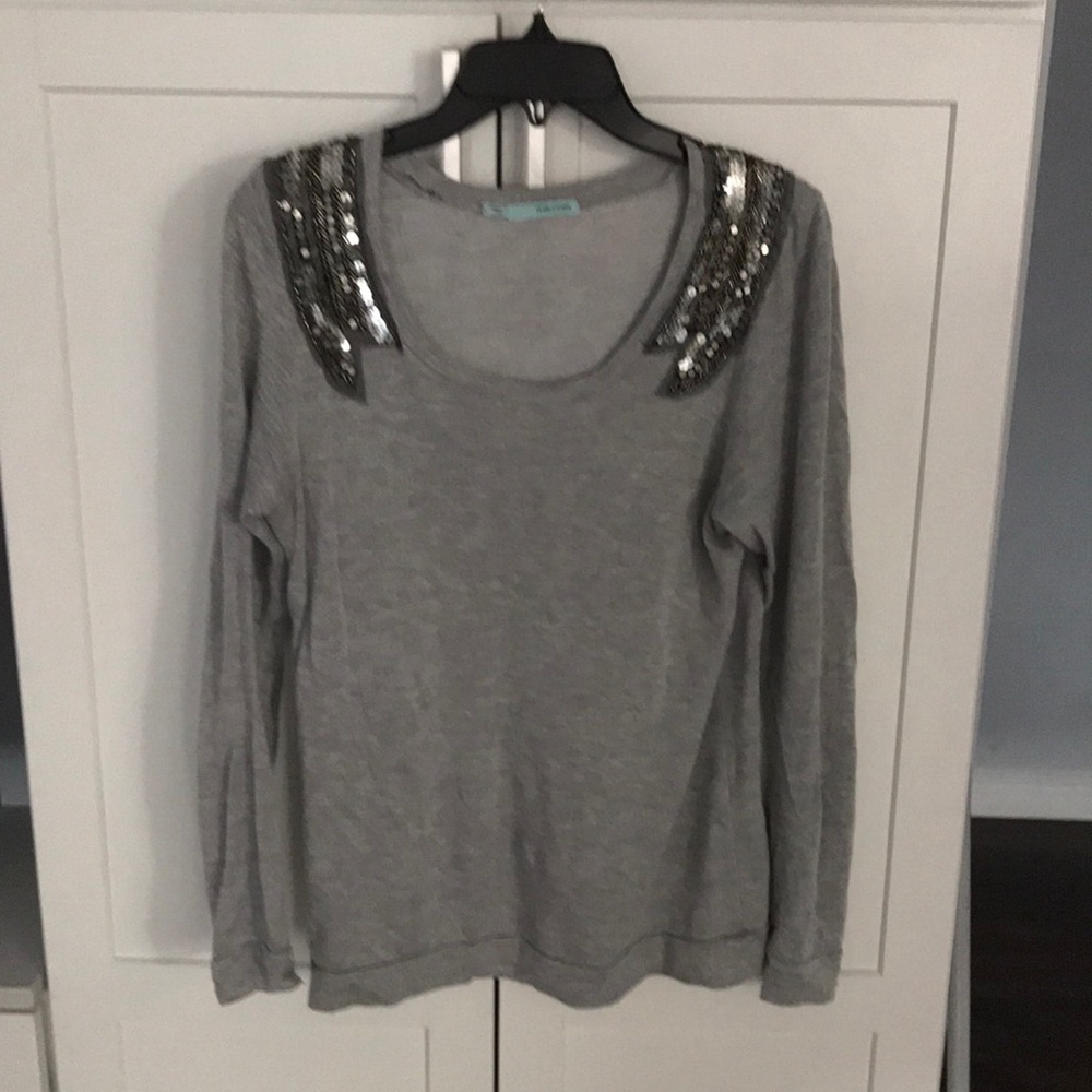Maurice’s top with beaded sequin shoulders​